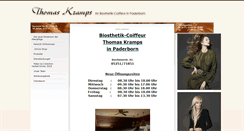 Desktop Screenshot of kramps-biosthetik.de